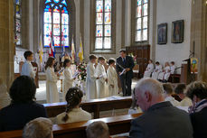 Feier der 1. Heiligen Kommunion in Sankt Crescentius (Foto: Karl-Franz Thiede)